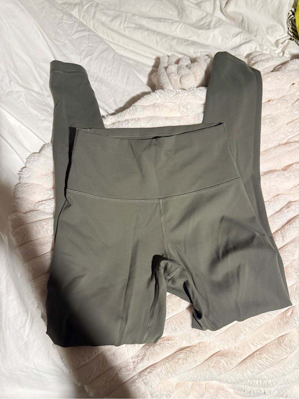 lululemon athletica Olive Green High-Rise Leggings